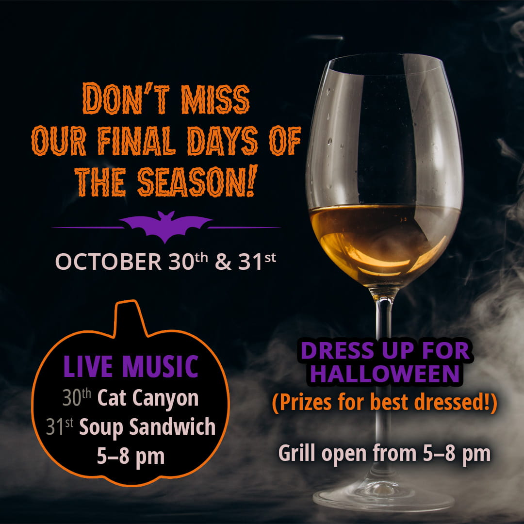 Final days of the season October 30-31, 2026